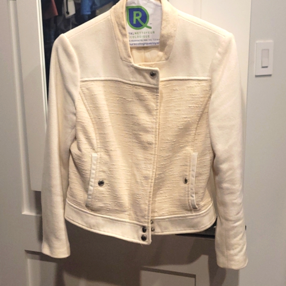 BR cream moto style jacket